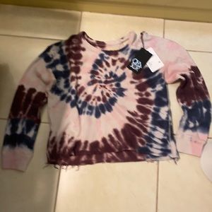 Chaser color tie dye sweatshirt new!sz sm